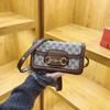 Bolsa pequena nova feminina bolsa feminina bolsa sela retrô estampada bolsa quadrada pequena feminina bolsa mensageiro