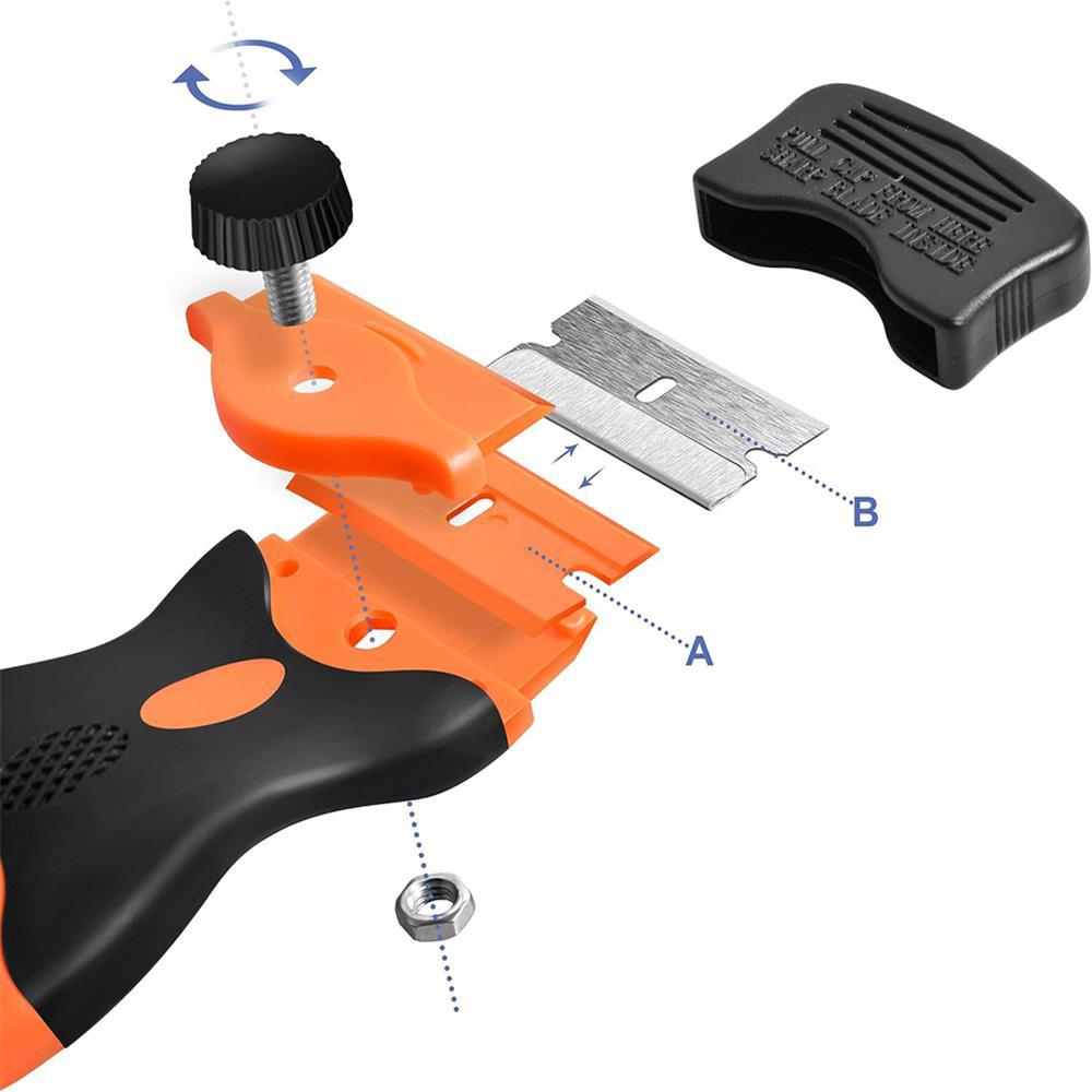 Metal/Plastic Razor Blade Scraper Edge Removal Tool Cleaning Automotive Film Sticker Scraper Remover Adhesive Tool