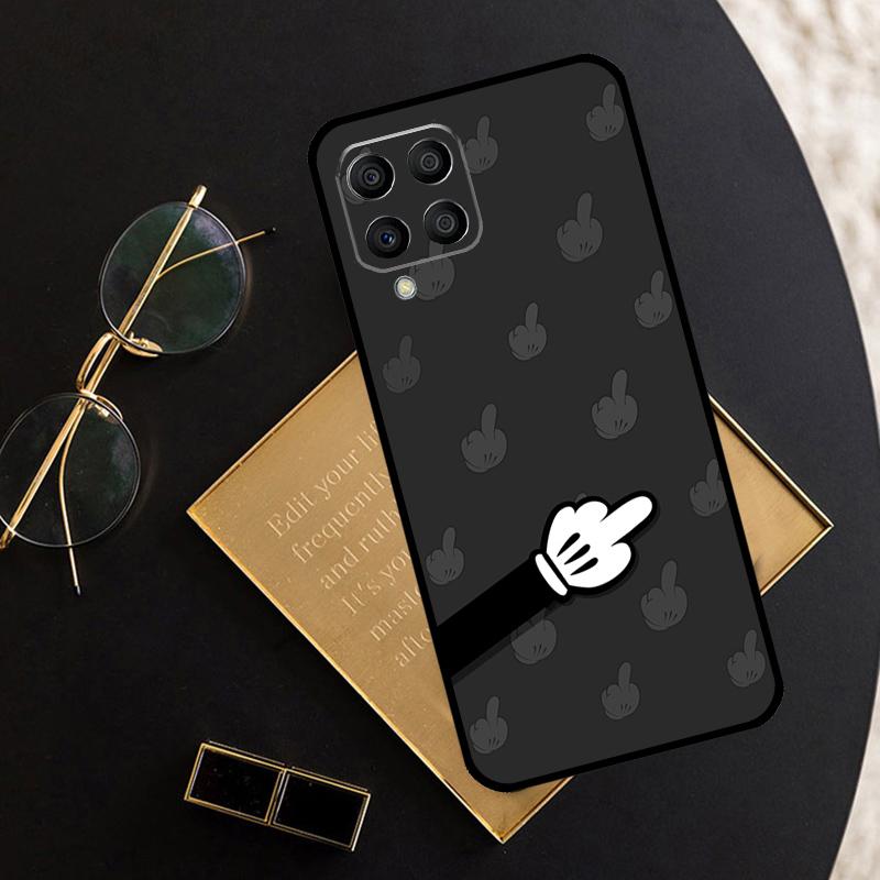 Cartoon Middle Finger For Samsung Galaxy M12 M13 M14 M15 M35 M55 M34 M54 M33 M53 M21 M31 M11 M32 M52 M06 M16 Case