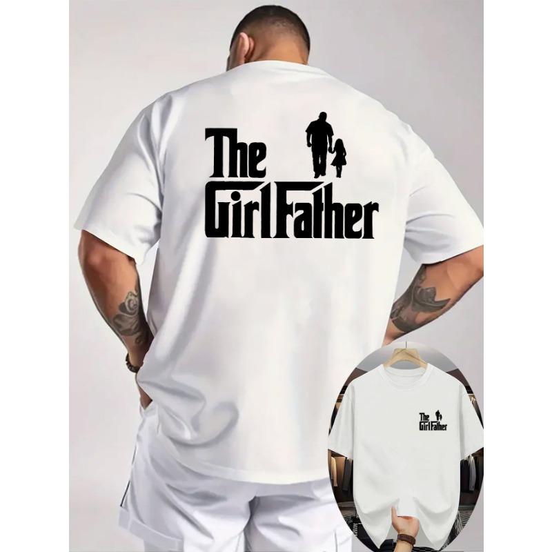 

Summer Men S Casual Short-Sleeve T-Shirt with Ribbed Round Neck, Featuring Prints on Both S