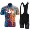 Fahrradtrikot Set Sommer Kurzarm Atmungsaktiv Fahrrad Radsportbekleidung Maillot Ropa Ciclismo Uniform Anzug