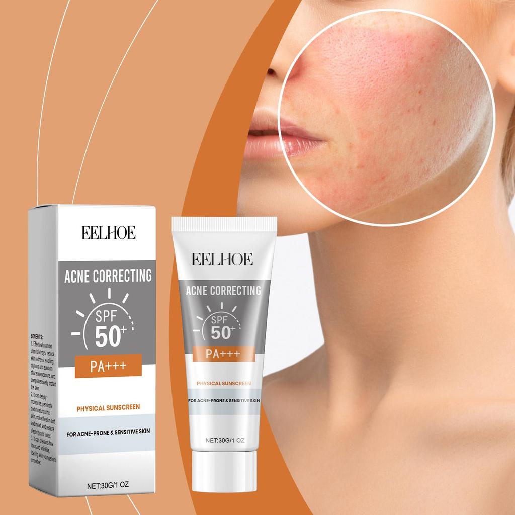 Deep Hydration Sunscreen Cream SPF 50+ UV Whitening Cream Korean Moisturizing Skin Care Tool for All Skin Type Cosmetics 30g