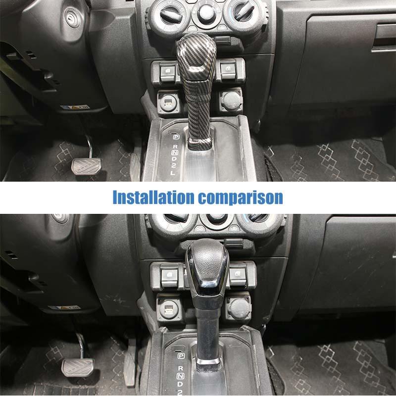 Capac panou lateral al schimbătorului de viteze auto autocolant de protecție a pârghiei de viteze pentru Suzuki Jimny 2019 în sus Accesorii auto ABS