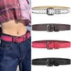 Rivet Punk Needle Buckle Belt For Men Women  Versatile Y2K Jeans Decor Pu Leather Strap Hip Hop Retro Waistband