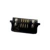 DC Hybrid 2+8P Board-Mount Female Connector, Power+Signal, PCB Solder, Black Multicore Socket