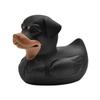 Yousheng 3D Printed Rottweiler Dog Duck Figurine, Funny Dog Duck Ornament, Desktop Entry Car Ornament Creative