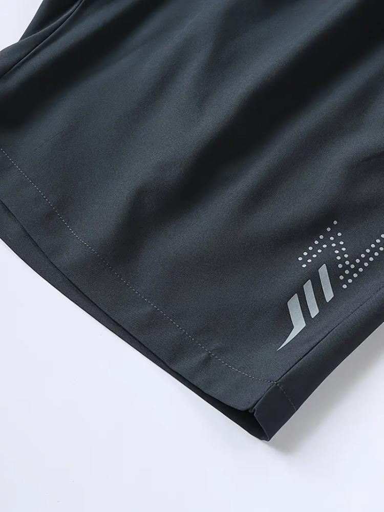 Men's Solid-color Quick-drying Shorts, Casual Slightly Elastic Drawstring Shorts, Suitable for Summer