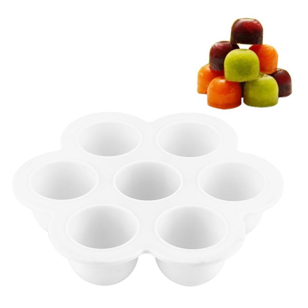 7 Hole Baking Utensil Flower Shape Food Storage Container Durable Ice Mold Tray Refrigerator