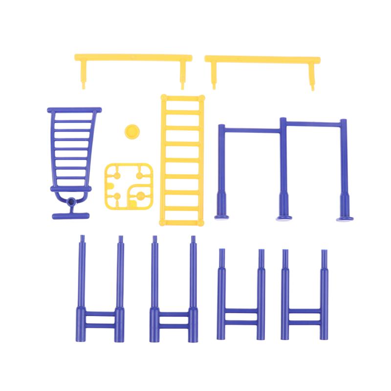 1/12 Puppenhaus Park Fitnessgeräte Modell Puppenhaus Simulation Sportszene Ornament Mikro Szene Bau Requisiten Rollenspielzeug