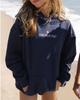 European Size Drop Shoulder Coconut Wave Hoodie Sweatshirt Jacket