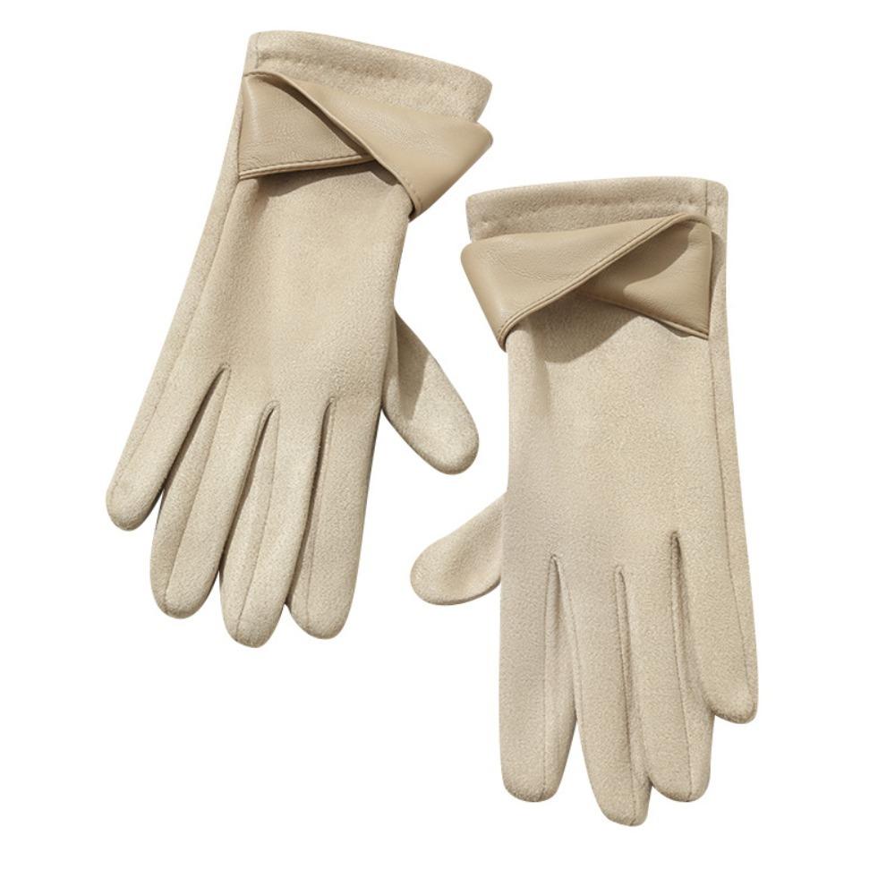 Warm Winter Gloves Full Finger Skiing Gloves New Driving Mittens  Unisex