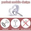 A Box Heart Shape Push Pins 50/100PCS Transparent Flower Push Pin Heart Push Pins  School