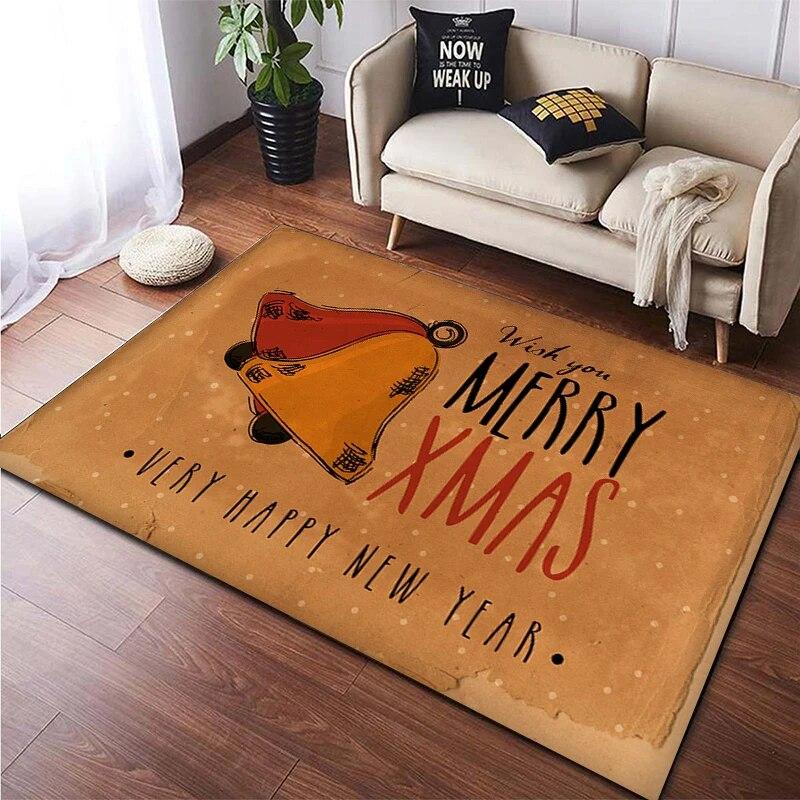 Christmas New Year Gift HD Printing Area Carpet, Living Room Sofa Decorative Carpet, Anti-skid Mat, Alfombras Direct Shipment