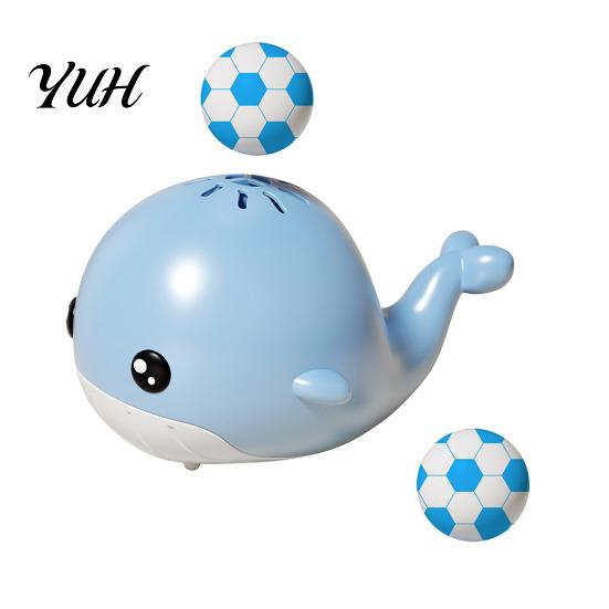 Whale Toy with 2 Balls Electric Floating Ball USB Rechargeable Babies Educational Blowing Suspension Interactive Toddlers Boys Girls Gift синий