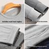 Jingcheng Men's Pure Cotton Thin Thermal Underwear Set
