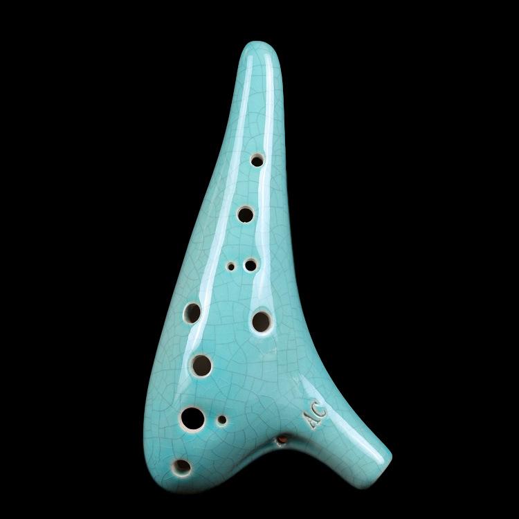 Instrument muzical Ocarina din ceramică Ocarina Legendă cu 12 găuri Accesoriu pentru instrumente muzicale profesionale Ocarina of Time Cadouri