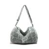 Striped commuter tote bag casual new fashion Korean messenger bag light large capacity foreign style shoulder bag