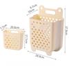 Foldable, Hollow, Breathable, Wall-mountable, No-drill Household Laundry Basket