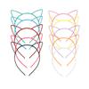 5pcs 10pcs Best selling cat ears headband bezel girl hair accessories hairbands plastic party props headwear children's jewelry