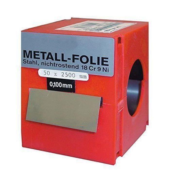 VOGEL-GERMANY Leçon bande DIN 1544 acier inoxydable 0.150 mm 2500 mm x 50 mm - 464150