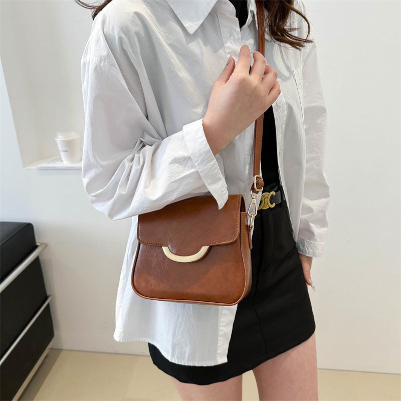 Chic Casual Commuter Small Square Shoulder Crossbody Handbag For Everyday Use