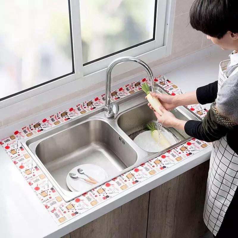 1pc Bathroom Waterproof Wall Stickers Sealing Tapes PVC Adhesive Sealing Strips Sink Edge Tape Kitchen Bathroom Accessories