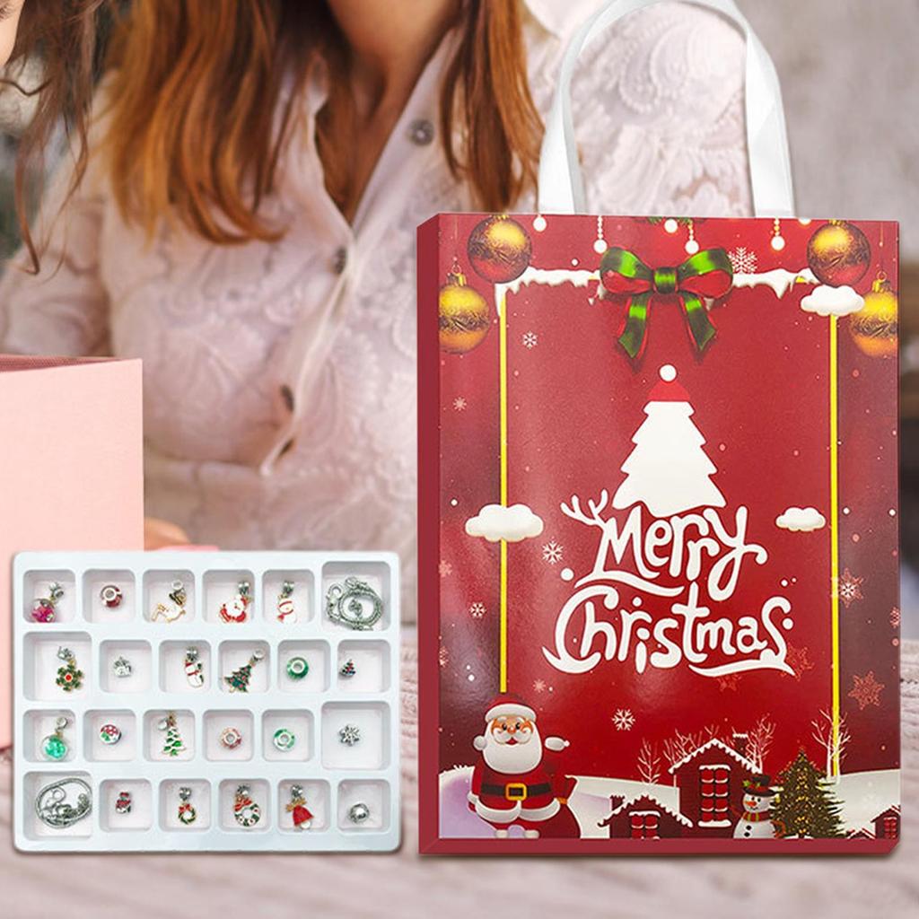 Christmas Countdown Bracelet Calendars 24 Days Collectible Charm Countdown To Christmas Calendar For Kids Toddler Teen Adult Boy