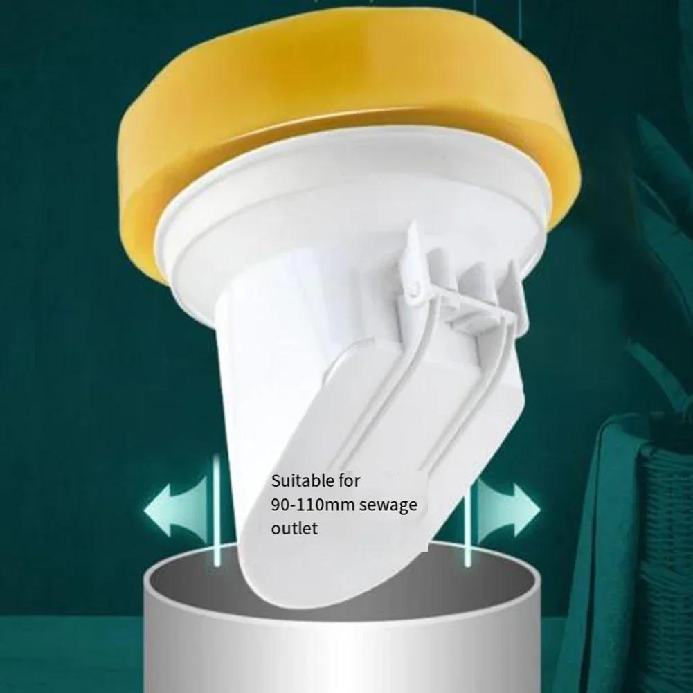 Automatic Closing Toilet Flange Seal Anti-Odor Plug Drain Pipe Floor Drain Sealing Ring Universal Odorproof Toilet Accessories