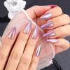 Iridescent Purple Cat Eye Oval Nail Art Pieces