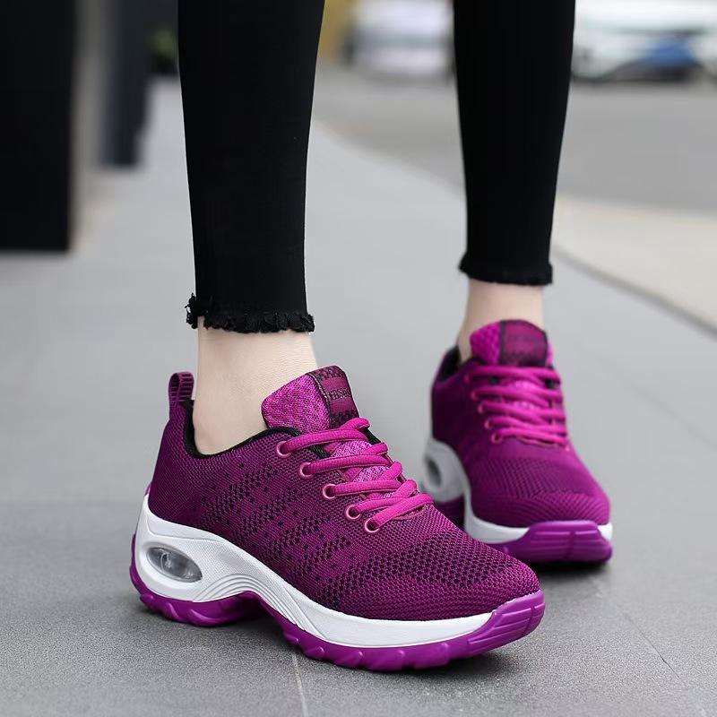 New Spring and Autumn Air Cushion Women's Shoes Comfortable Light Casual Fashionable Versatile Thick Sole Breathable Factory