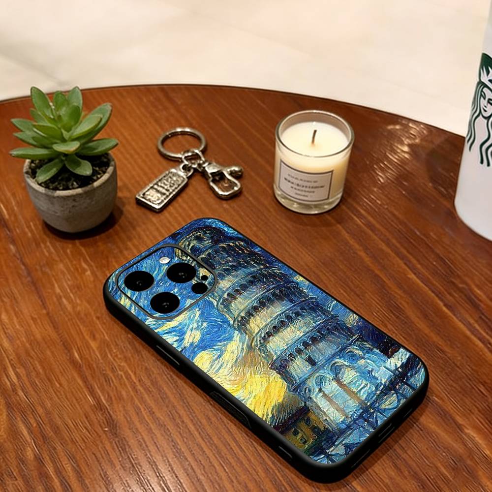 The World of Oil Painting  Phone Case For iPhone 17,16,15,14,13,12,11 Plus,Pro Max,XS,Soft Silicone Black Cover