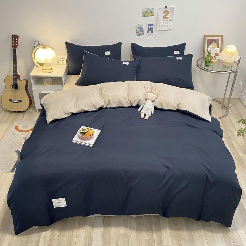 Nordic Duvet Cover Modern Skin-friendly Comfortable Four Season Universal Household Washable Bedroom Students Dormitory Textile