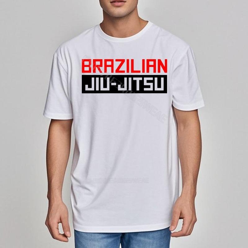 T Shirt Unisex Casual Short Sleeve Shirt Brazilian Jiu Jitsu Text Design Brand Plus Size Tshirt Fashion Lightweight Tee Casual