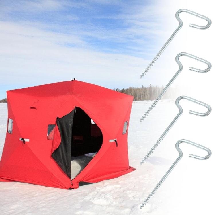 9pcs Outdoor Ground Camping Tent Stakes Anchors Pegs Windproofed Tent Stakes for Cold Weather Conditions