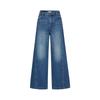 JUZUI Women's 100% Cotton Loose Wide-Leg Denim Jeans
