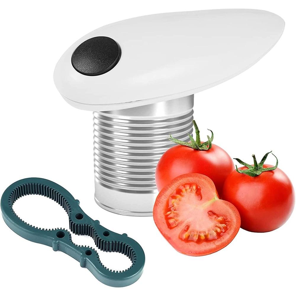 Can opener, electric can opener, automatic can opener / one-button can opener, hands-free can opener, kitchen can opener