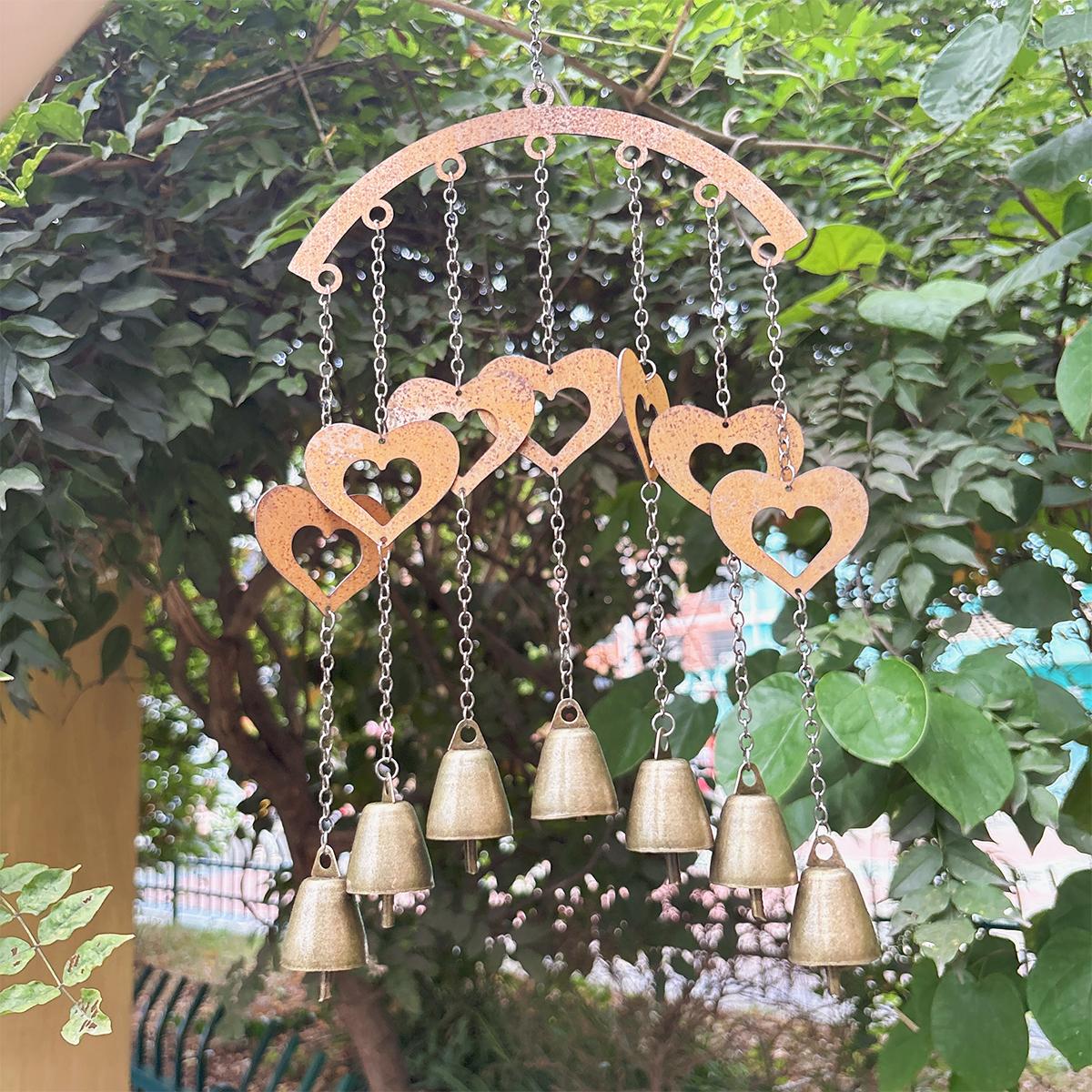 

1Pc Metal Hanging Wind Chime, Iron Art Craft, Suitable for Outdoor Garden Decoration on Balconies and Courtyards, Enhances Home and Garden