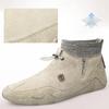Herren Kurzstiefel Leder Freizeitsneaker Britischer Stil Socken Retro Freizeitschuhe Herbst und Winter