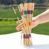 Classic Wooden Pick Up Sticks Game 31 Pcs Traditional Mikado Spiel Fun Desktop Toy Adults Kids Interactive Toy