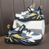 Children's Shoes Boys Lightweight Soft Thick-soled Primary School Students Running Sports Shoes Medium and Older Children's Mesh Breathable Casual Da