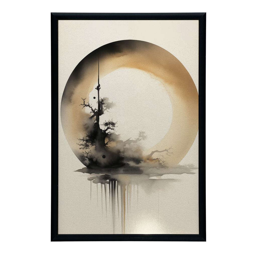 Koło Zen Koło Zen, 50X70 Cm, Bez Ramy, Płótno Premium Na Blejtramie
