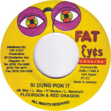

7-дюймовая пластинка FLOURGON & RED DRAGON / MR. LEXX - Si Dung Pon It / Gwaan Home НЕТ Fat Eyes Record Ямайка Регги, Ска и Даб Б/У