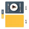 Spot Square Leather Western Food Mat Thermal Insulation Coaster Table Mat Home Dining Table Plate Mat Bowl Printable Tableware