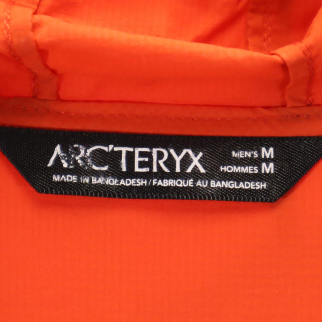 ARC'TERYX Nylon Jacket M Orange Hoodie Outdoor 13624-66123-10/13 Men's Used