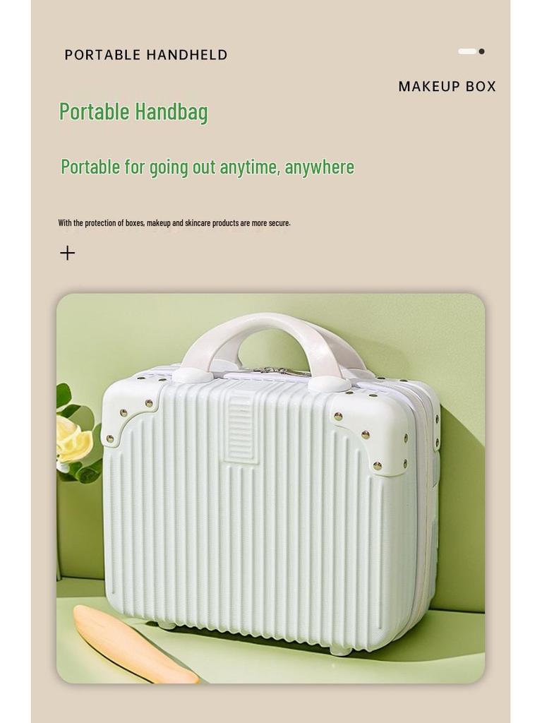 Personalisierter 14-Zoll Mini-Make-up-Koffer mit Zahlenschloss für Reisen