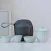 Nordic Ceramic Portable Travel Tea Set with Capsule Bag