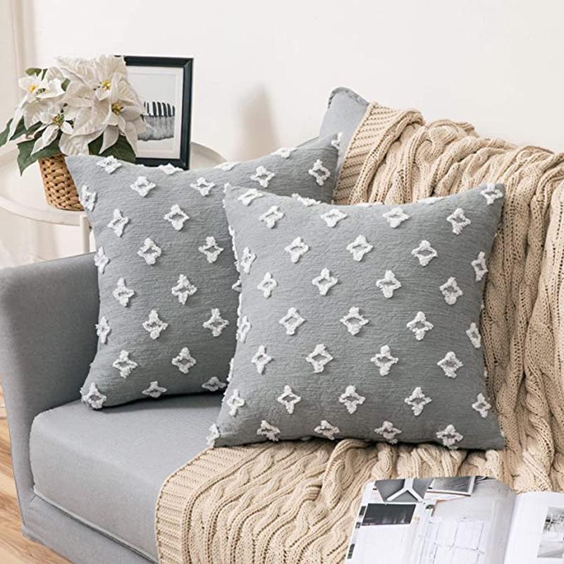 Moroccan Ins Style Star Pillow Case Home Model Room Cotton and Linen Pillow Office Nap Hotel Cushion Cover