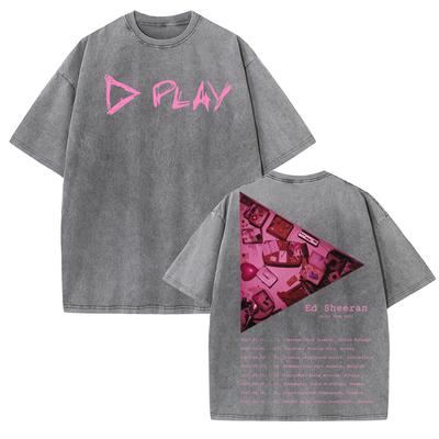 Play Azizam Ed Sheeran UK EU Tour Merch Shirt for Girls Cotton T-Shirt Summer Shirt