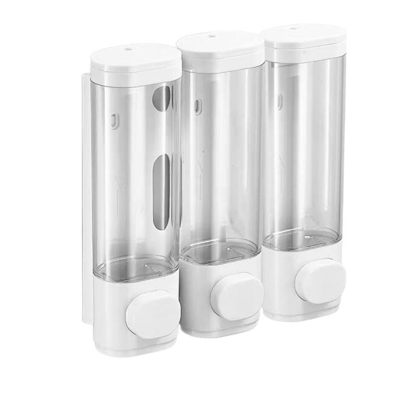 Soap Dispenser Wall-mounted Non-punching Hotel Shampoo Body Wash Household Hand Sanitizer Manual Press Bottle