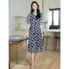 Jiu Zi Anna Karen Daisy Floral Chiffon A-Line Dress
